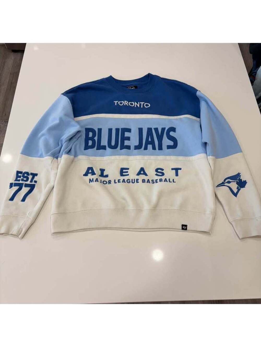 Men's Size Medium '47 Royal Toronto Blue Jays On Five Pullover Sweatshirt